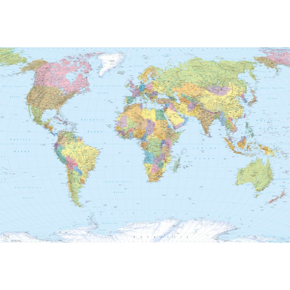 XXL4-038 Фотообои Komar "WORLD MAP"